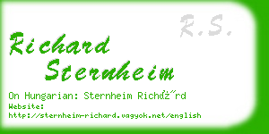 richard sternheim business card